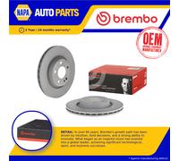 2x Brake Discs Pair Vented Rear 300mm 09.D533.13 Brembo Set 0004231812 Quality