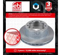 2x Brake Discs Pair Vented Rear 303mm 27700 Febi Set 68013765AA A9064230112 New