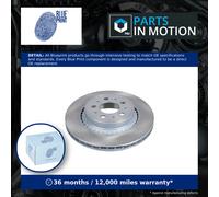 2x Brake Discs Pair Vented Rear 308mm ADF124337 Blue Print Set 31423152 31471824