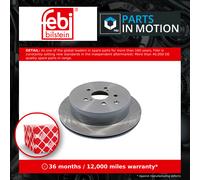 Febi 108475 Brake Disc Rear High Performance Fits Lexus RX 2008 - 2015