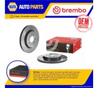 2x Brake Discs Pair Vented Rear 315mm 09.C711.21 Brembo Set 13371163 13429575