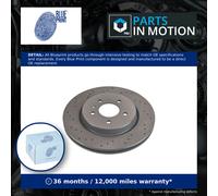 2x Brake Discs Pair Vented Rear 315mm ADW194345 Blue Print Set 0569089 0569094