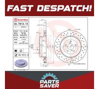 2x Brake Discs Pair Vented Rear 316mm 09.7813.1X Brembo Set 26700FE000 Quality