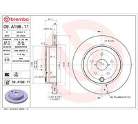 2x Brake Discs Pair Vented Rear 316mm 09.A198.11 Brembo Set 26700FG010 Quality
