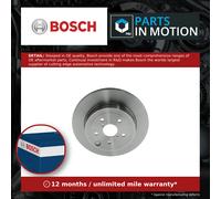 Bosch BD2403 Brake Disc Set - 316 mm Vented Discs - Rear Axle - ECE-R90 Certified - Good Cooling, Reliable Braking, Corrosion Protection - 1 Set of 2 Discs