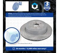 Blueprint ADS74323 Brake Disc Pair Rear Braking Replacement Fits Subaru Impreza