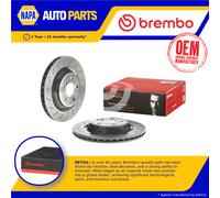 2x Brake Discs Pair Vented Rear 320mm 09.B743.51 Brembo Set 0004231512 Quality