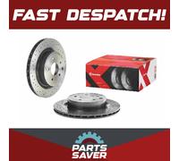 2x Brake Discs Pair Vented Rear 322mm 09.7356.2X Brembo Set 43206AA300 Quality