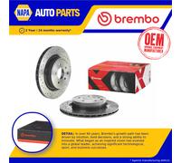 2x Brake Discs Pair Vented Rear 322mm 09.7356.2X Brembo Set 43206AA300 Quality