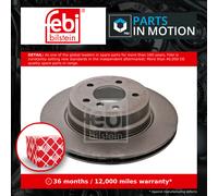 febi bilstein 43914 Brake Disc Set (2 Brake Disc) rear, internally ventilated, No. of Holes 5