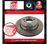 2x Brake Discs Pair Vented Rear 324mm 36216 Febi Set 34216756849 Quality New