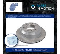 Blue Print Pair of Internally Vented Painted Brake Disc Rotor ADG043150 REAR