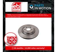 FEBI Bilstein Brake Disc 106299 – Rear Axle Internally Vented for Jaguar XJ – 2 pcs