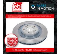 2x Brake Discs Pair Vented Rear 325mm 196890 Febi Set 58411P2700 Quality New