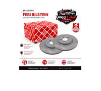2x Brake Discs Pair Vented Rear 326mm 44135 Febi Set C2C25339 C2D26352
