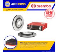 2x Brake Discs Pair Vented Rear 330mm 09.B040.11 Brembo Set 8K0615601C Quality