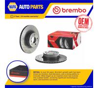 2x Brake Discs Pair Vented Rear 330mm 09.B569.1X Brembo Set 34206790362 Quality