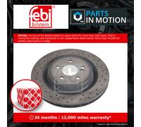 FEBI Bilstein Brake Disc 107722 - Rear Vented 330mm - Fits Mercedes A-Class/CLA45 AMG/SLK - Pair