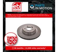 FEBI BILSTEIN Rear Brake Disc 26403 Internally Vented Pair