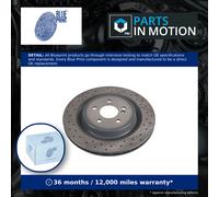 2x Brake Discs Pair Vented Rear 330mm ADU1743120 Blue Print Set A1724230112 New