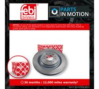 FEBI BILSTEIN Brake Disc 176865 Rear Axle Internally Vented 335mm Pair for Tesla Model 3