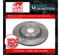 2x Brake Discs Pair Vented Rear 336mm 198765 Febi Set P0223172AE P0223172AF New