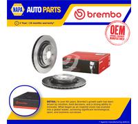 2x Brake Discs Pair Vented Rear 345mm 09.A961.11 Brembo Set 1664230212 Quality