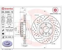 2x Brake Discs Pair Vented Rear 345mm 09.C400.13 Brembo Set 34206797598 Quality