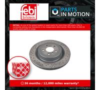 2x Brake Discs Pair Vented Rear 345mm 107712 Febi Set A1664230512 1664230512 New
