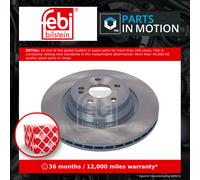 2x Brake Discs Pair Vented Rear 345mm 184660 Febi Set A1674238900 A167423890007