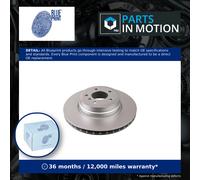 Blue Print Brake Discs ADB114303 - Rear Pair 345mm Internally Vented - Fits BMW X6 3.0 E71/F16