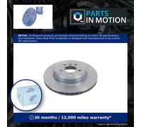 2x Brake Discs Pair Vented Rear 345mm ADB114367 Blue Print Set 34216775289 New