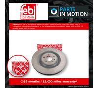 2x Brake Discs Pair Vented Rear 356mm 173026 Febi Set 95B615601 95B615601D New