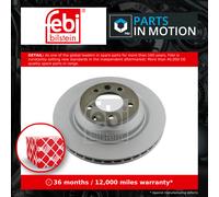 Pair of Rear Brake Disc Fits Porsche Cayenne Audi Q7 quattro 4L Febi 28161