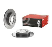 2x Brake Discs Rear Solid Braking Fits Audi Seat Skoda VW BREMBO 08.7165.11