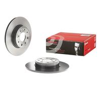 2x Brake Discs Rear Solid Braking System Fits Alfa Romeo MiTo BREMBO 08.A915.11