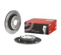 2x Brake Discs Rear Solid Braking System Fits Mercedes-Benz BREMBO 08.B348.41