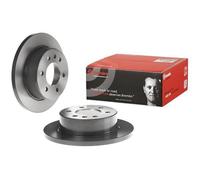 2x Brake Discs Rear Solid Braking System Fits Mercedes-Benz VW BREMBO 08.9509.11