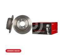 2x Brake Discs Rear Solid Braking System Fits Renault Megane BREMBO 08.B391.37