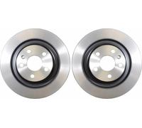 2x Brake Discs Set TRW Rear DF6588