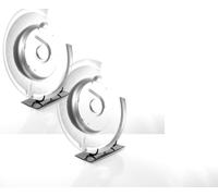 2x Brake Discs Shield Rear Right=Left GH-484870H/V