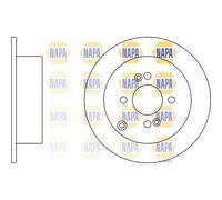 2x Brake Discs Vented Front 262mm NBD5462 NAPA 584111C800
