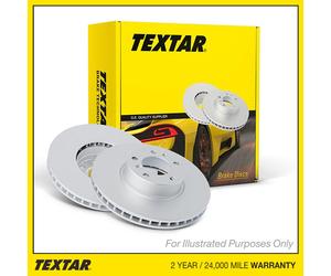 2x Brake Discs Vented Rear 330mm 92351803 Genuine OE Textar PRO 432066US0A