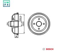 2x BRAKE DRUM 0 986 477 134 FOR VAUXHALL CORSA/VAN/Mk/II CORSAVAN OPEL 3cyl 1.2L