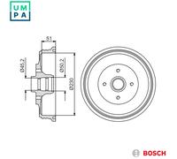 2x BRAKE DRUM 0 986 477 178 FOR VW PANEL/II/Box/Body/MPV VAN/CADDY SEAT 1.7L