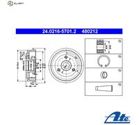 2x BRAKE DRUM 24.0216-5701.2 FOR PEUGEOT 106/Van/I/Hatchback/II CITROEN 1.1L AX