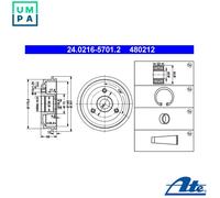 2x BRAKE DRUM 24.0216-5701.2 FOR PEUGEOT 106/Van/I/Hatchback/II CITROEN 1.1L AX