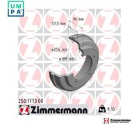 2x BRAKE DRUM 250.1773.00 FOR FORD TRANSIT/Van/Platform/Chassis/Bus/TOURNEO 2.4L