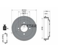 2x New Brake Drum for KIA:MORNING,PICANTO,MORNING II,PICANTO / EKO TAXI