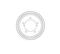 2x Brake drum DB4444 TRW for SUZUKI GRAND VITARA I GRAND VITARA II